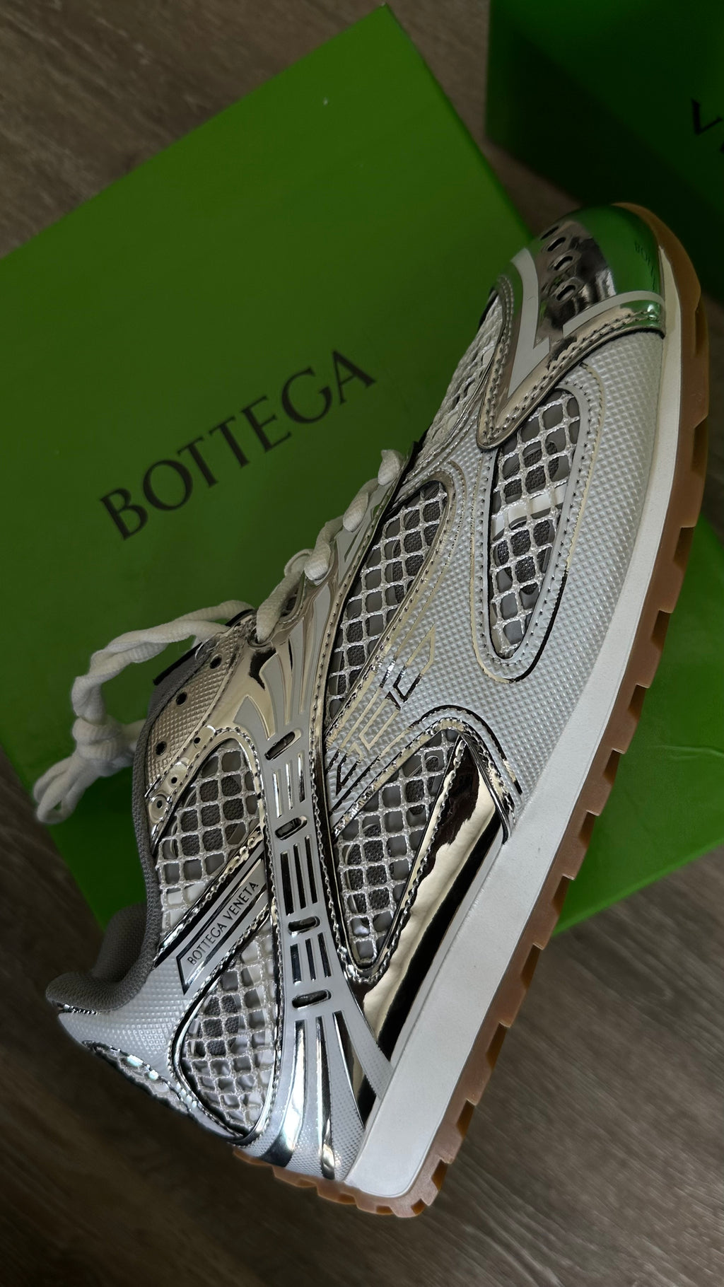 BOTTEGA SNEAKERS - SILVER