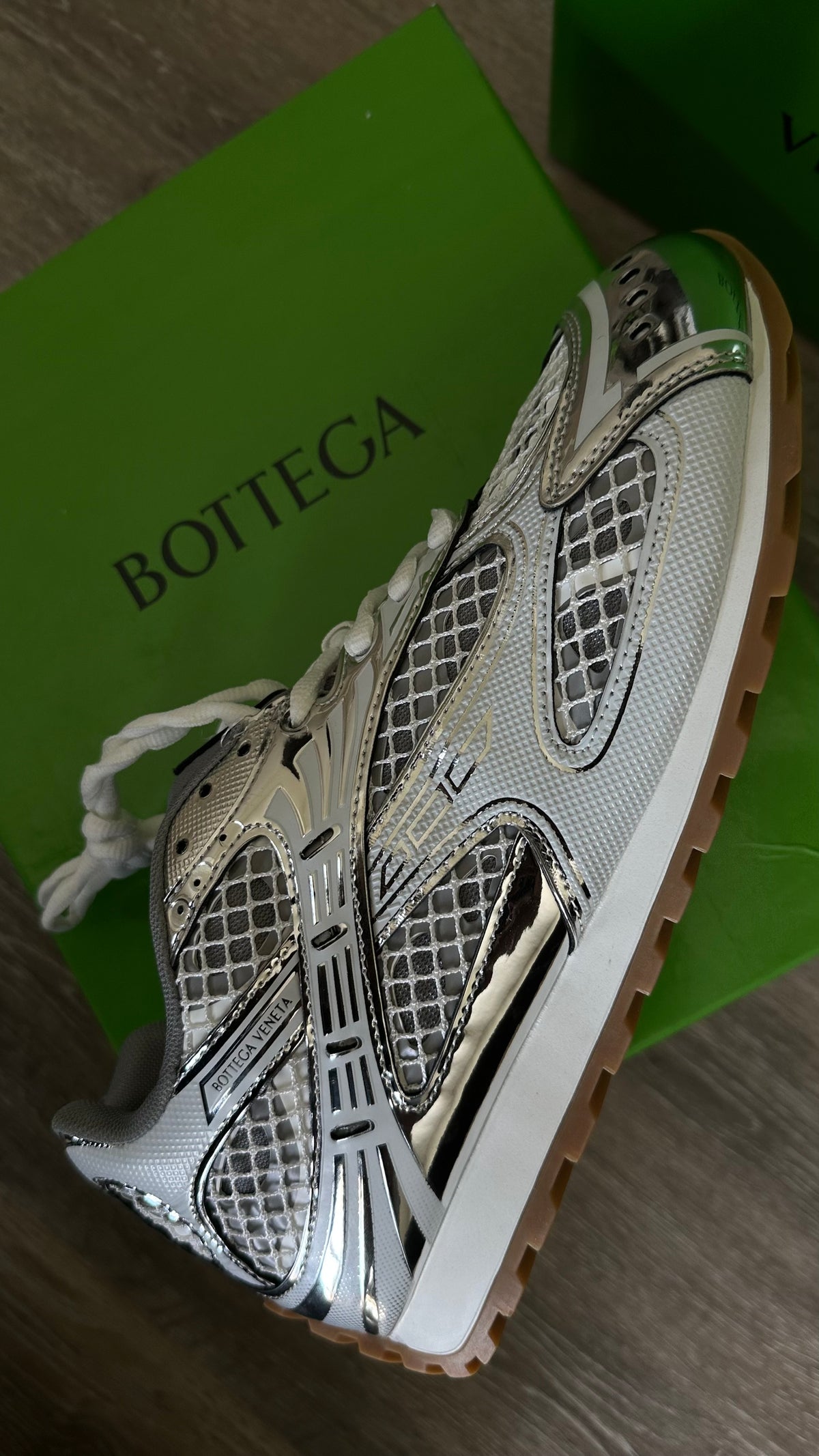 BOTTEGA SNEAKERS - SILVER