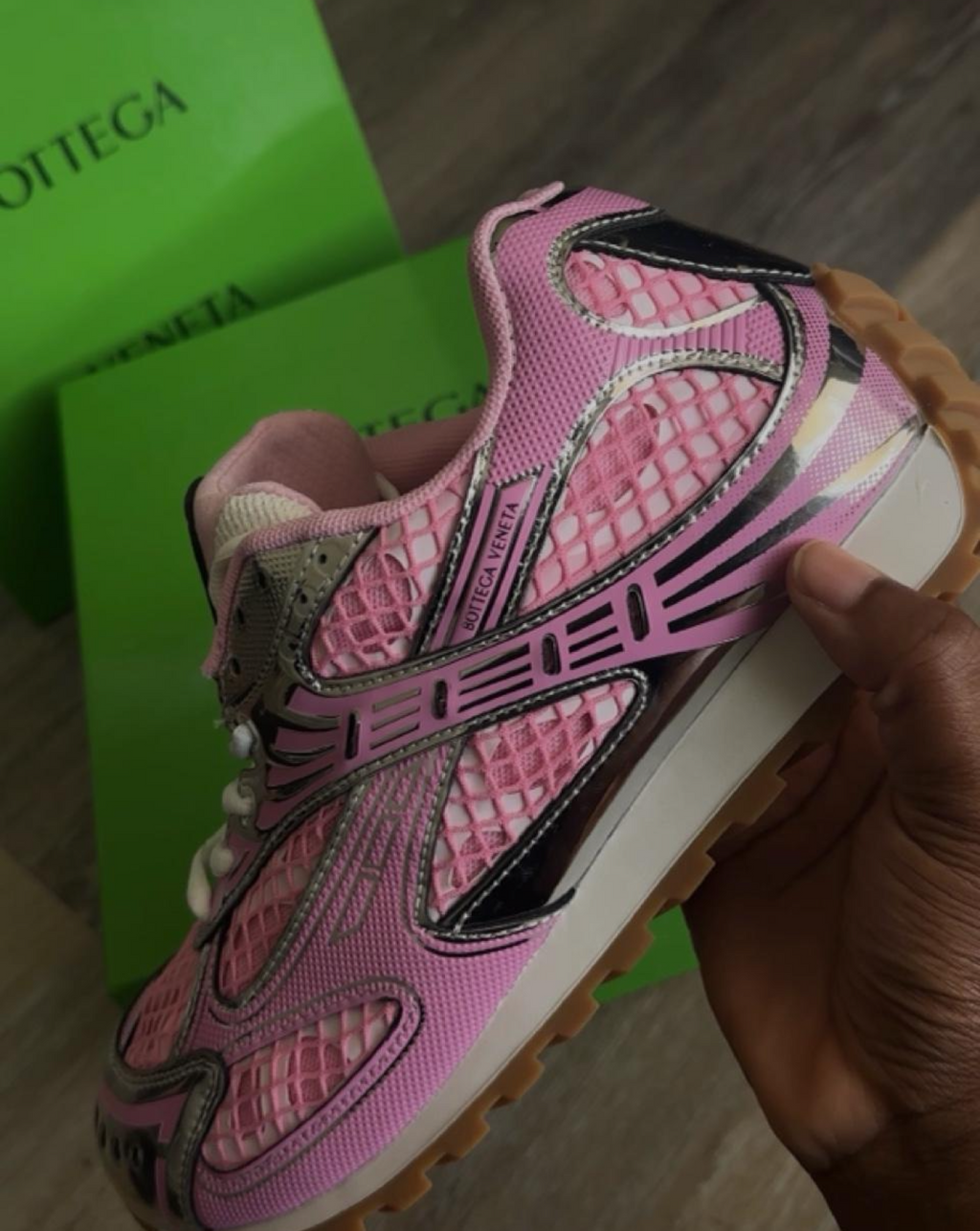 BOTTEGA SNEAKERS - PINK