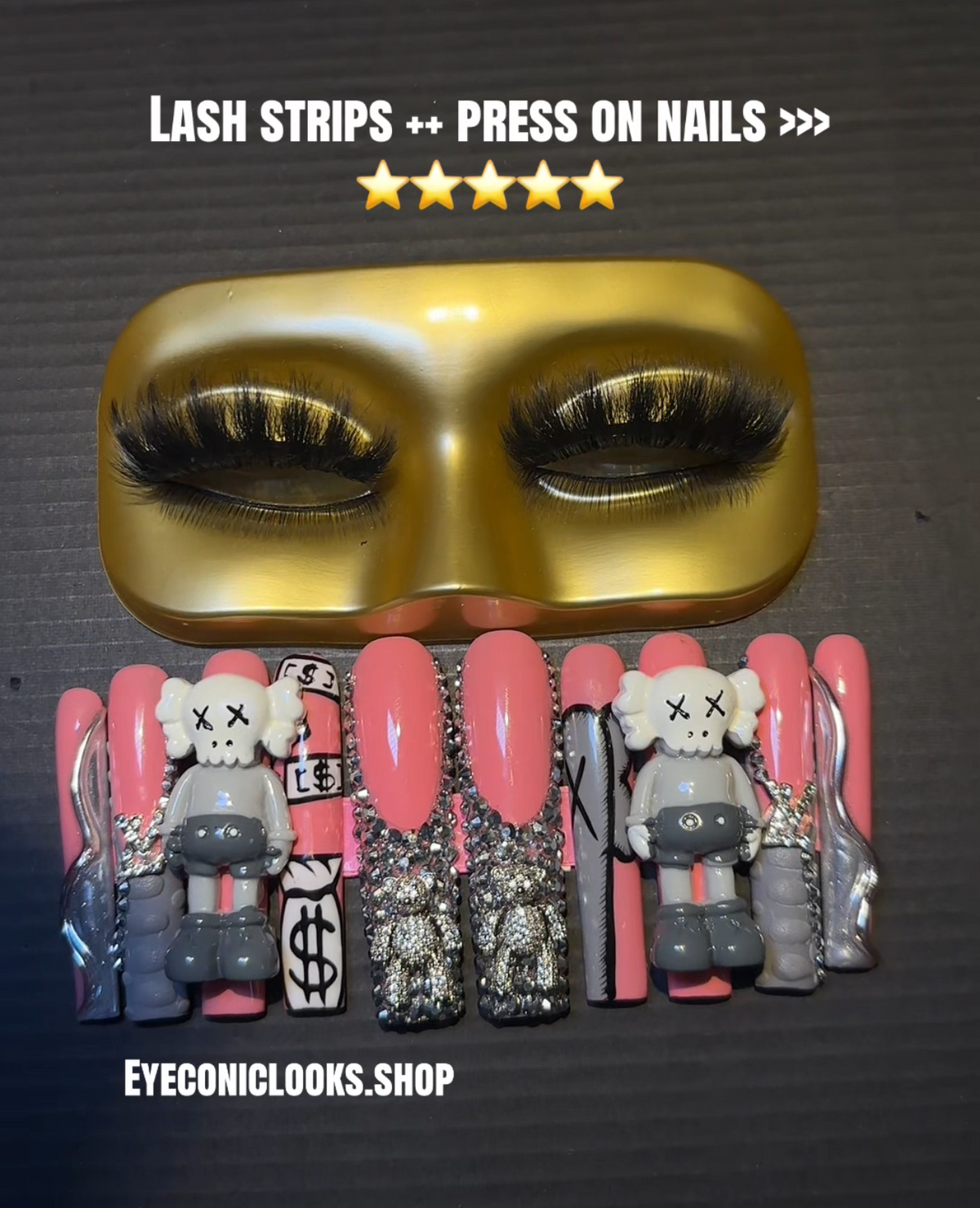 PRESS ON + LASH STRIPS ⭐️❤️